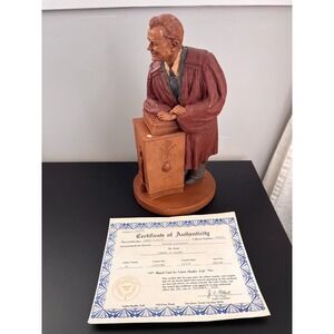 Tom Clark Gnome PARSON PATTERSON Large Sculpture #31 Minister Religious COA 1984